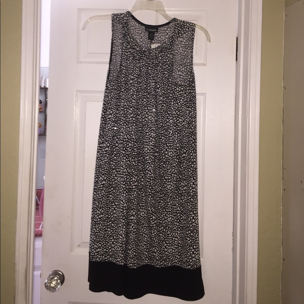 The beautiful sleeveless dress