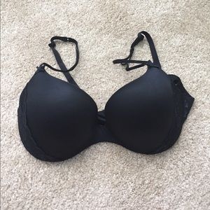 Black AERIE lightly lined bra