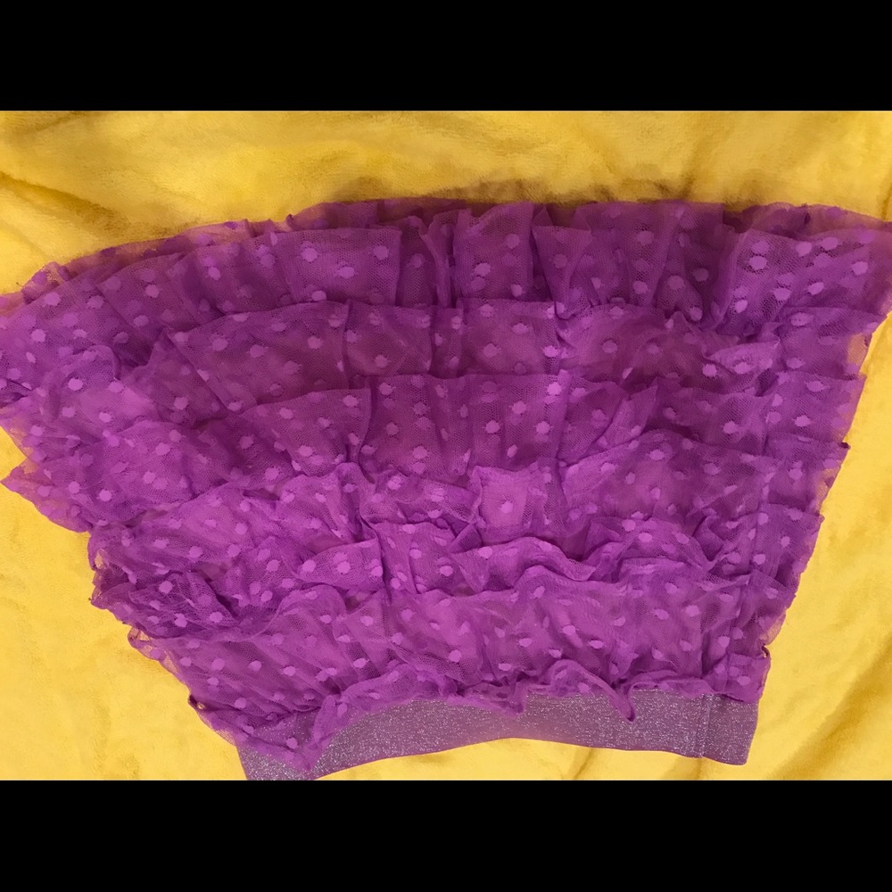 A purple skirt