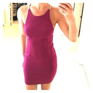 Bec & Bridge Plum Mini Dress. 6