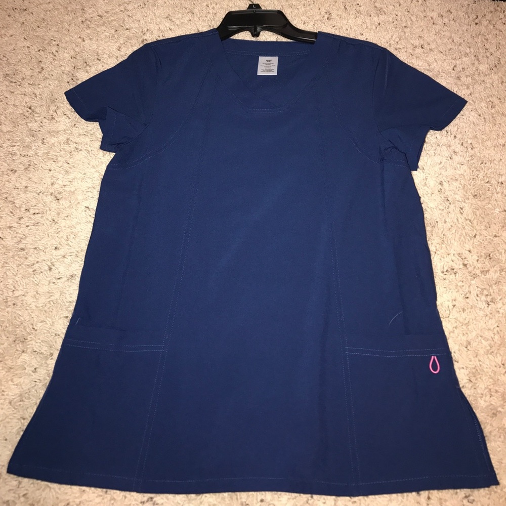 Blue scrub top