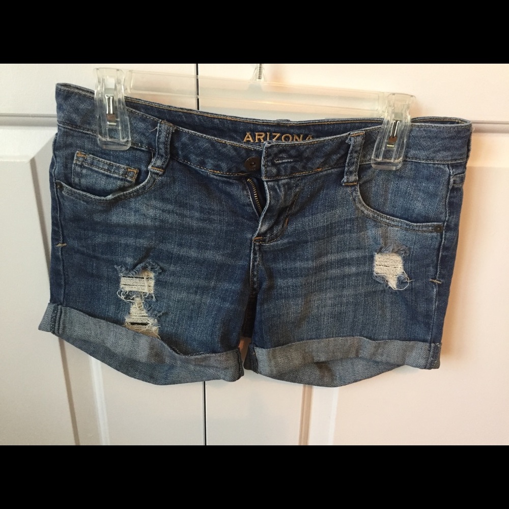 Medium denim wash shorts