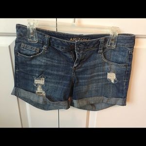 Medium denim wash shorts
