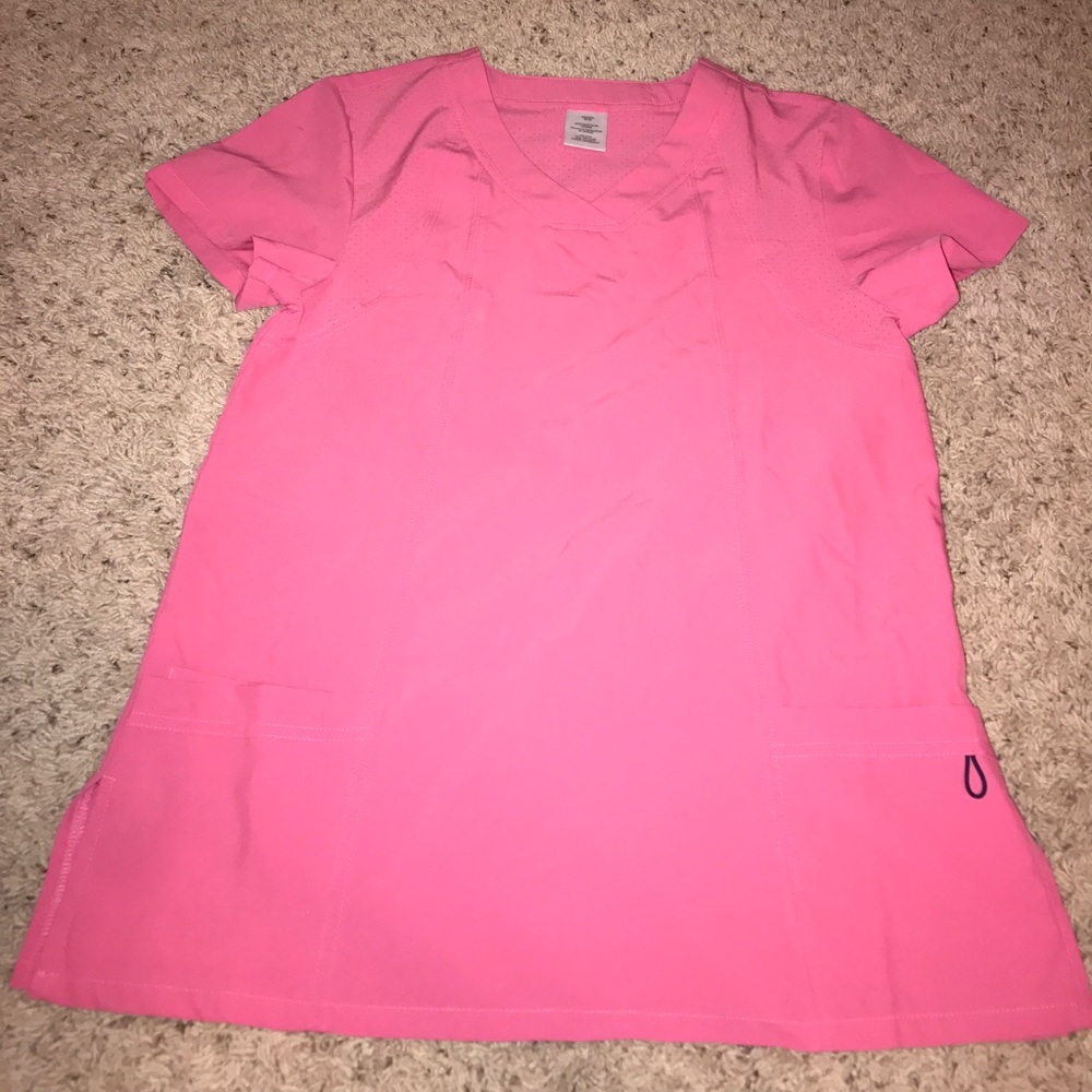 Pink scrub top
