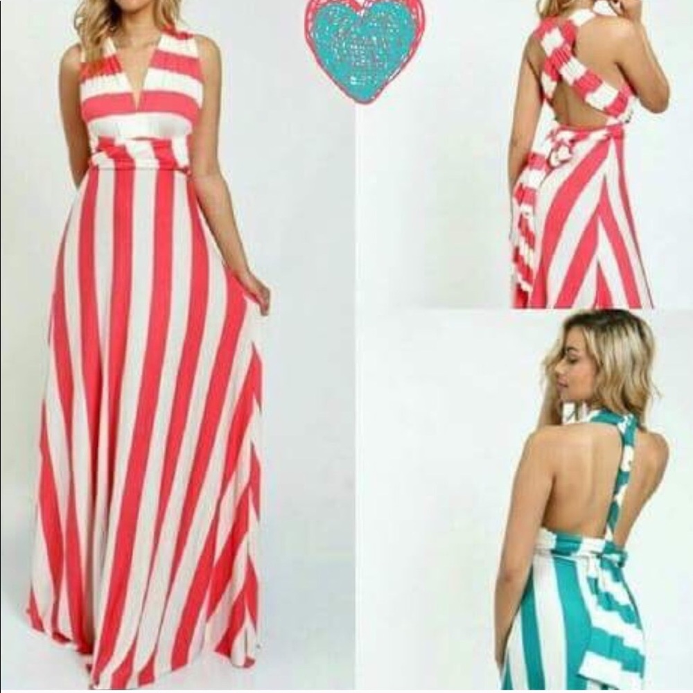 CORAL SMALL multiuse maxi dress