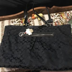 Large Black Coach Tote
