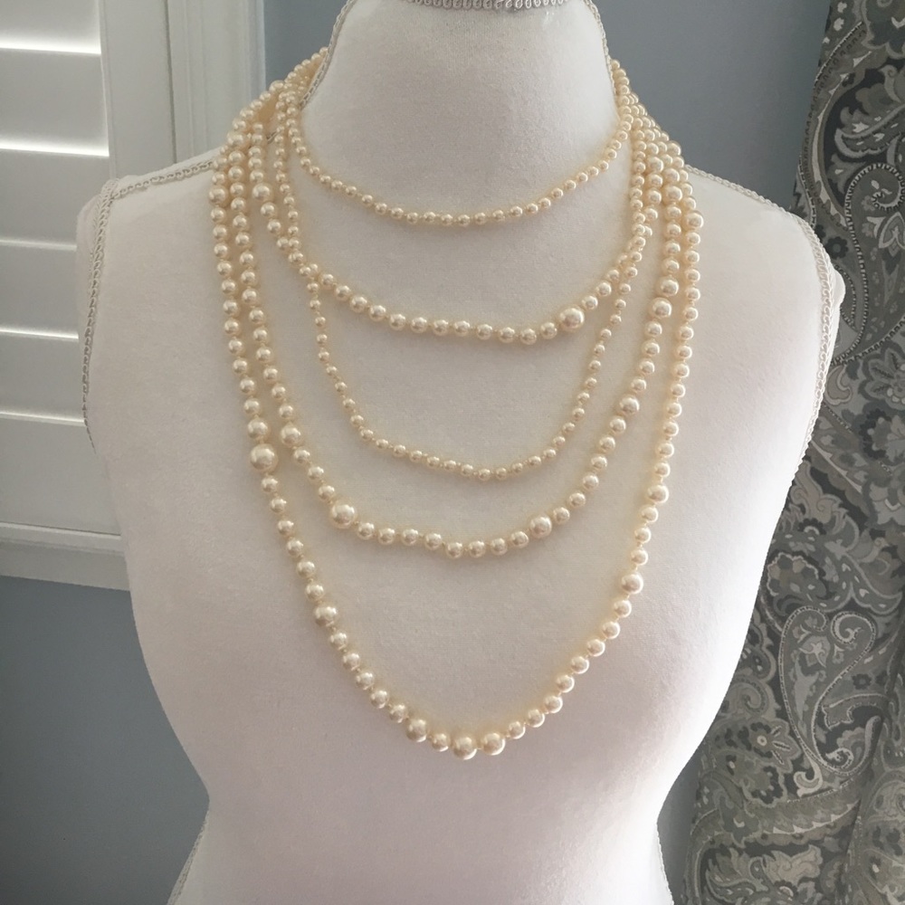 J Crew faux pearl necklace - nwt