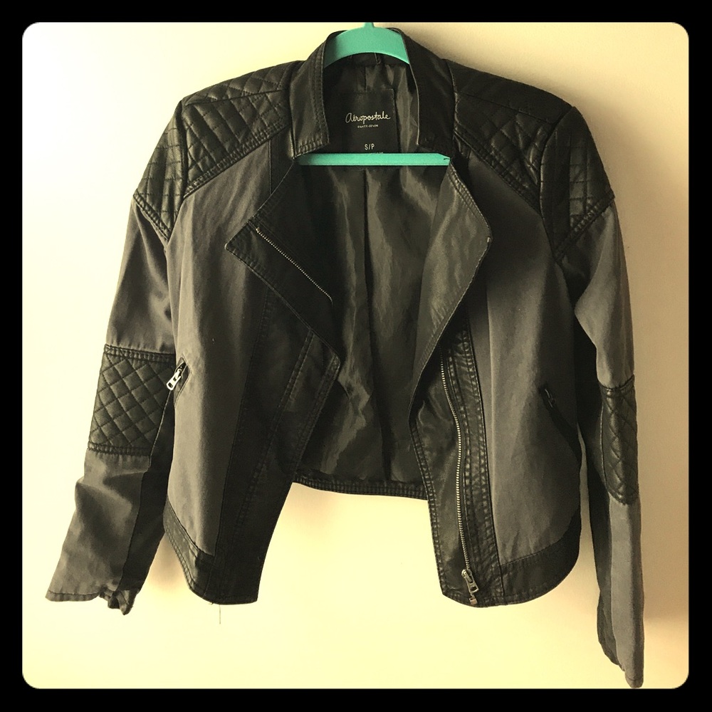 Aeropostale fo leather jacket.