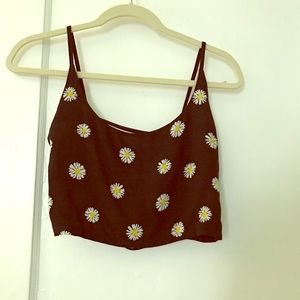 Cropped caged Daisy top