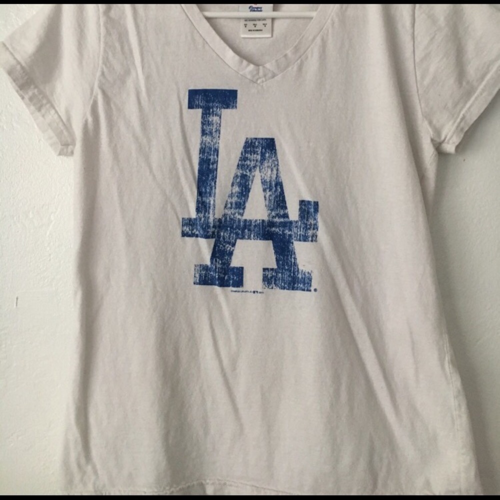 LA Dodgers V Neck Tee