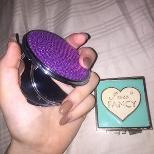 im so fancy & purple rhinestone compacts