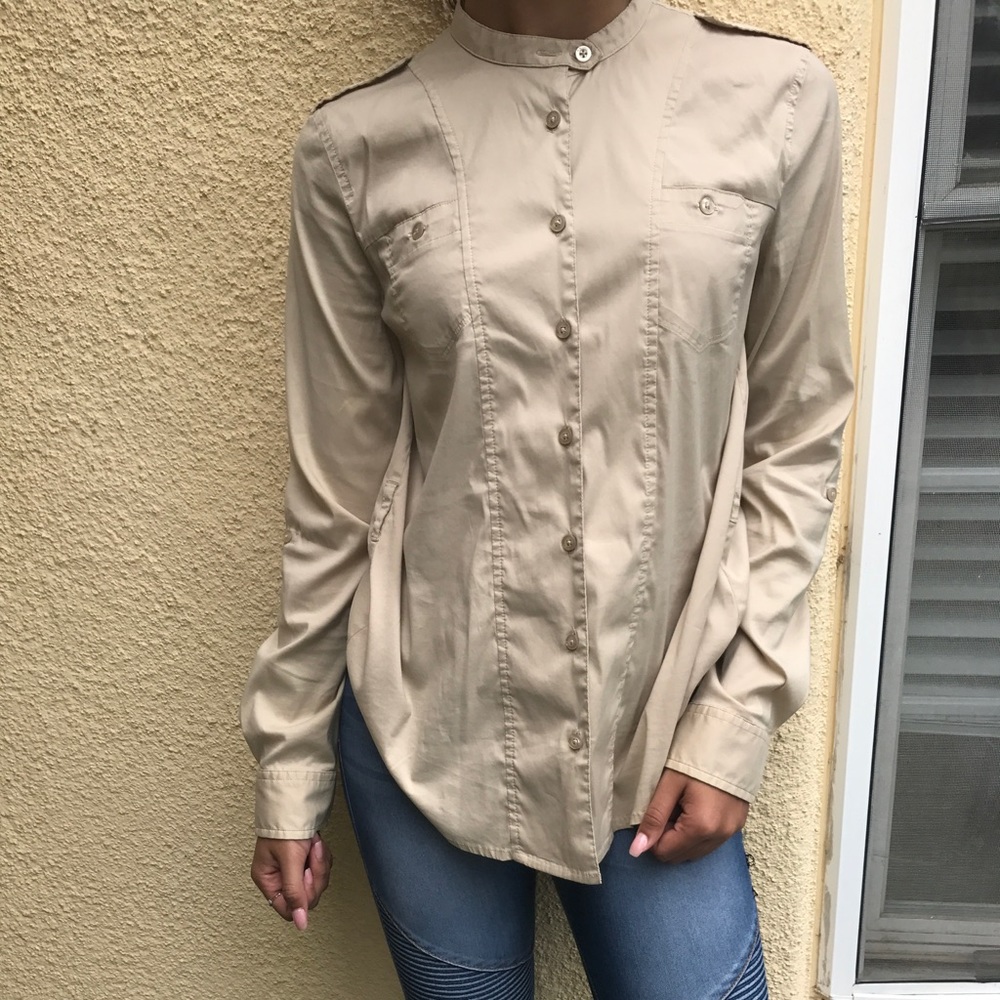 Cream Button Down