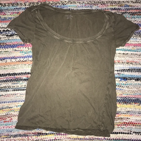 2 Urban Outfitters Classic Tees   Green and Pink - Picture 1 of 2