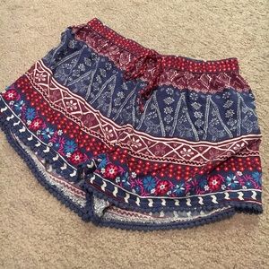 Hollister printed loose shorts