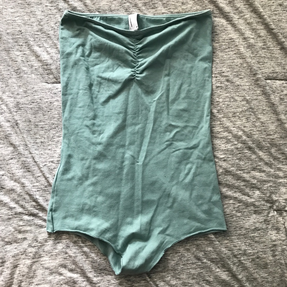 American Apparel mint bandeau bodysuit
