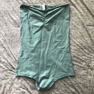American Apparel mint bandeau bodysuit