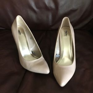 Mossimo Patent Leather Nude Heels