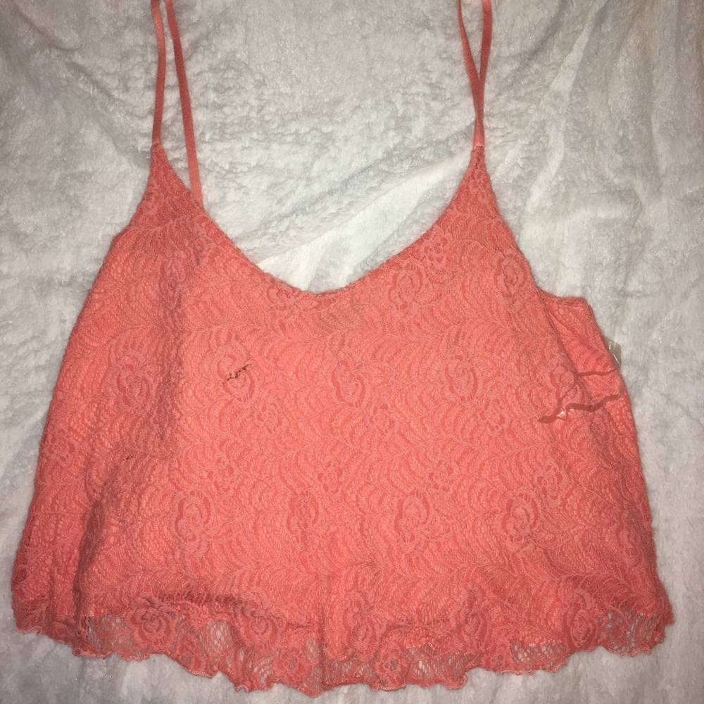 Orange crop top