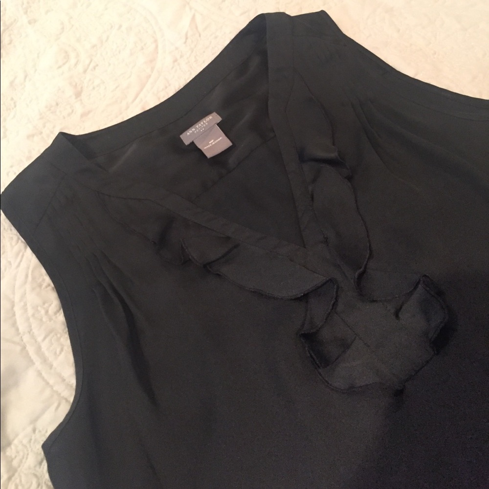 Ann Taylor Petites Matte Satin Blouse