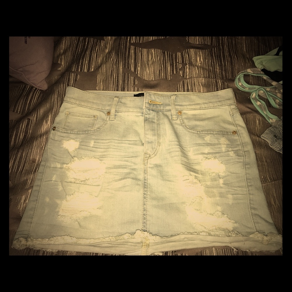 Express jean skirt