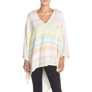 *NWT* Mara Hoffman hooded surf stripe terry poncho