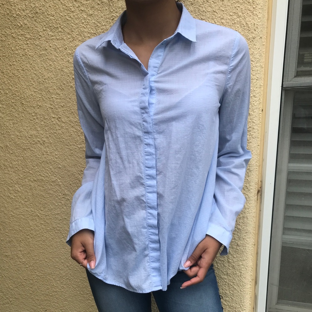 Baby Blue Button Down