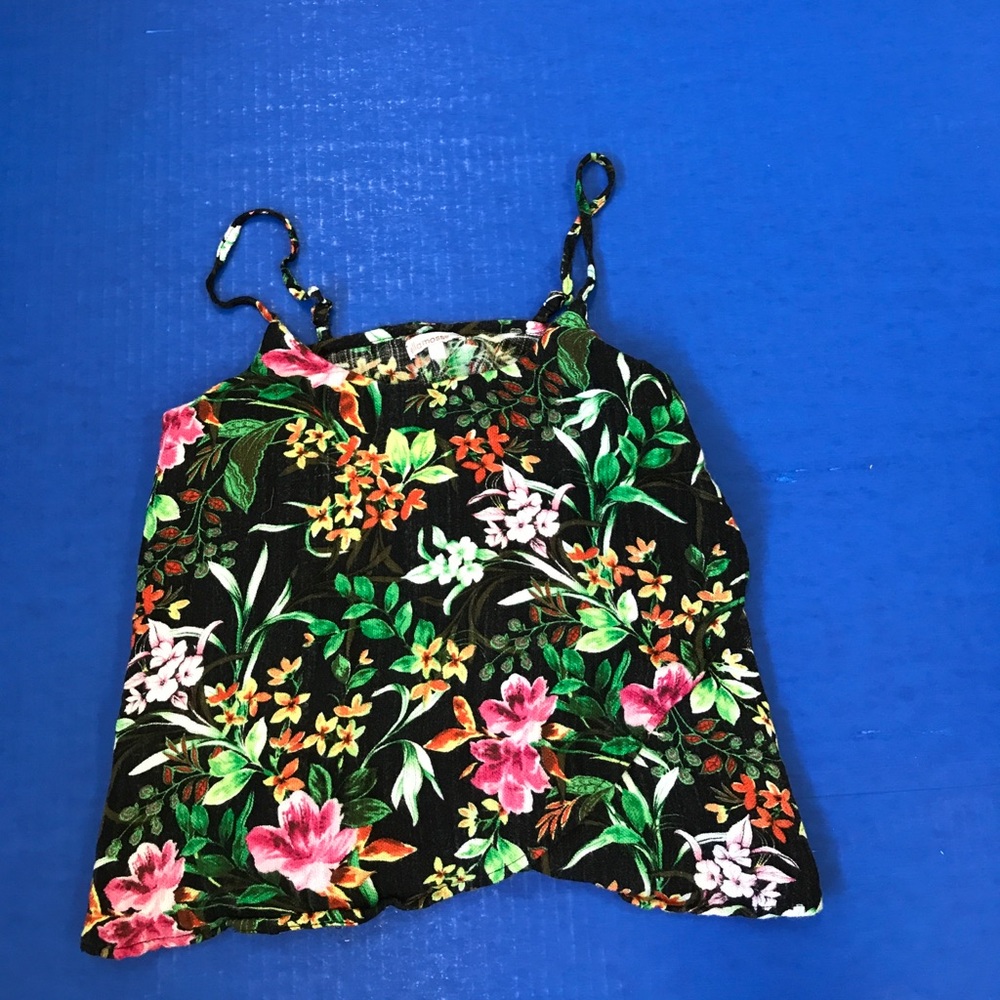 Cute floral print tank top