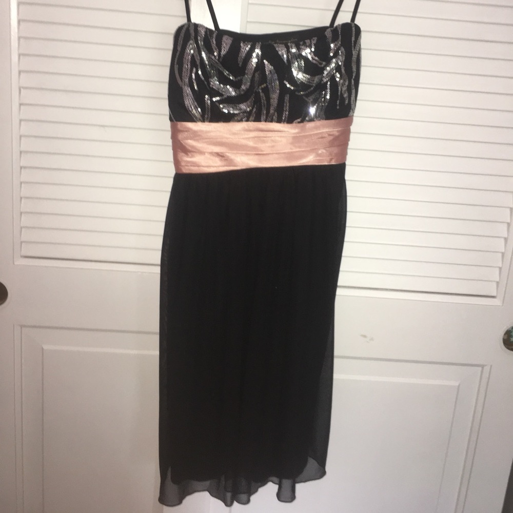 Black and Rose Gold Dress