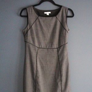 NY&Co Gray Fitted Work Dress