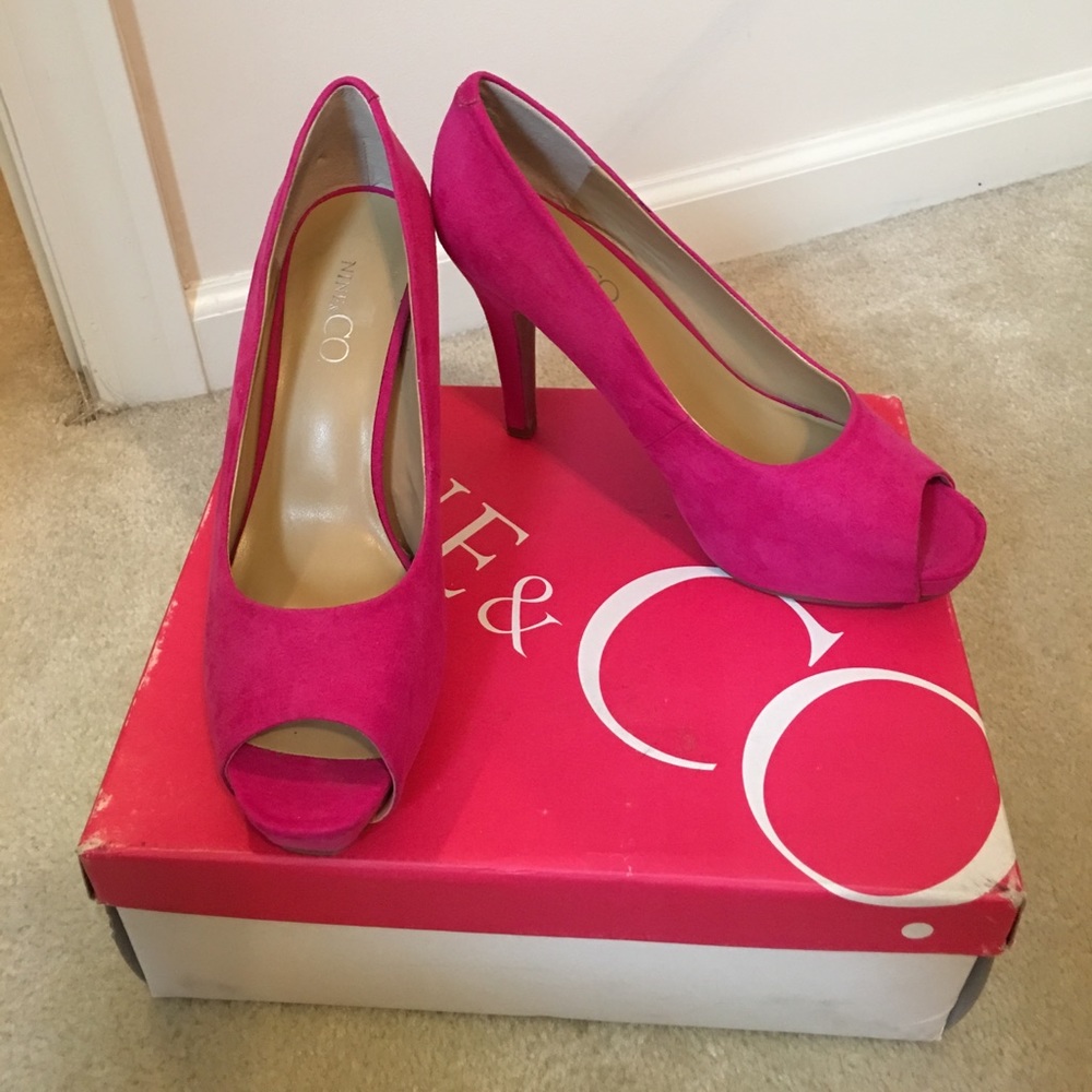 Nine & Co. Bronte Open Toe Heels