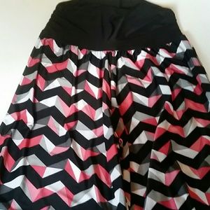 2xl Palazzo Pants Black & Pink
