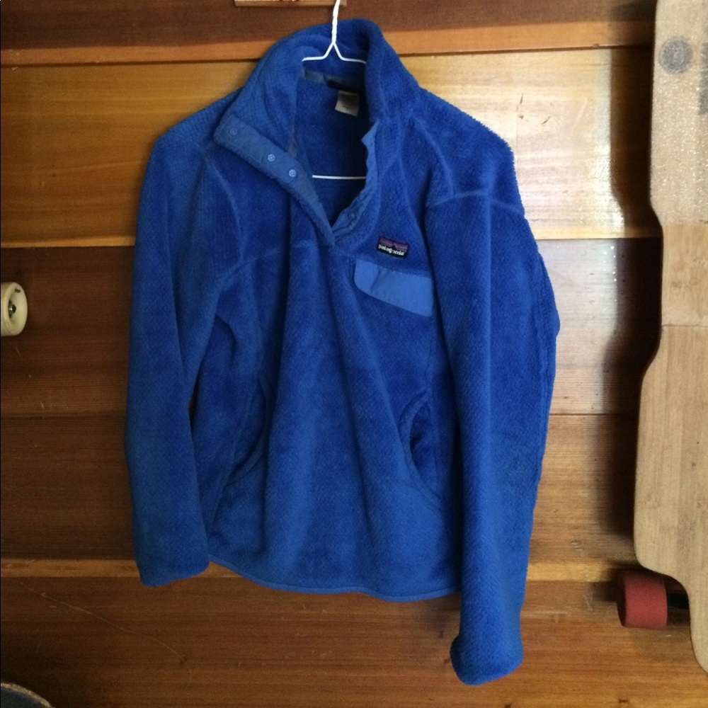 Blue fuzzy Patagonia fleece