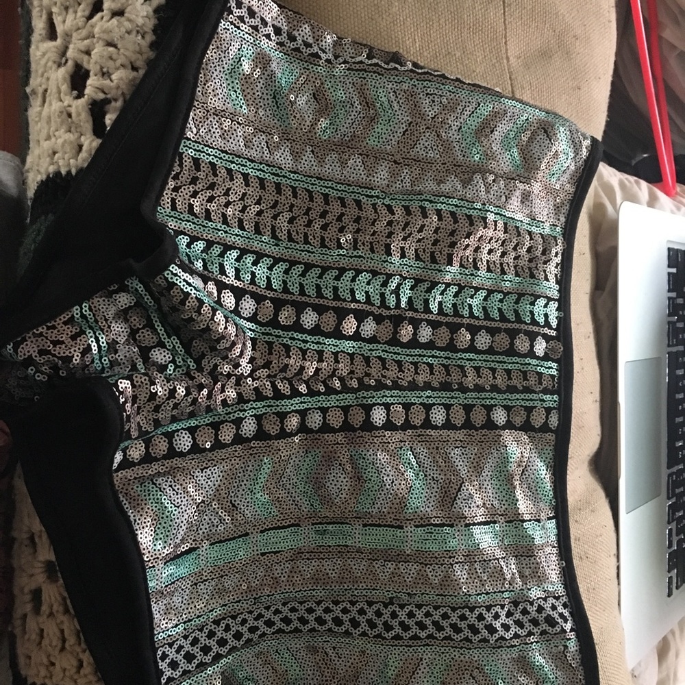 sequenced mini shorts
