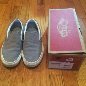 Gray Quilted Vans