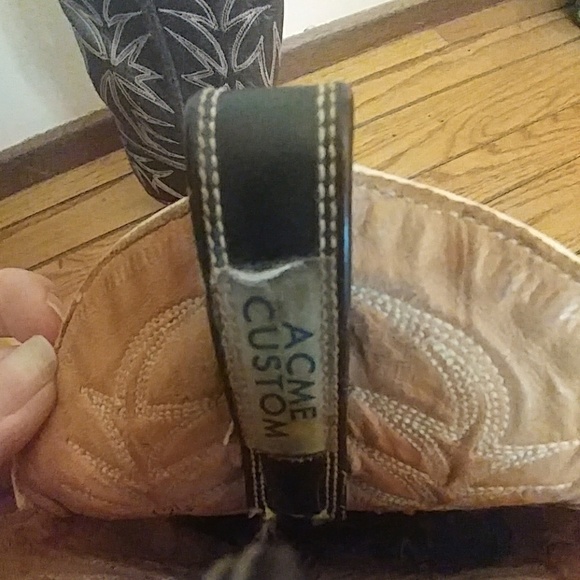 **NOT FOR SALE** Acme Custom Vintage Cowboy Boots - Picture 4 of 8