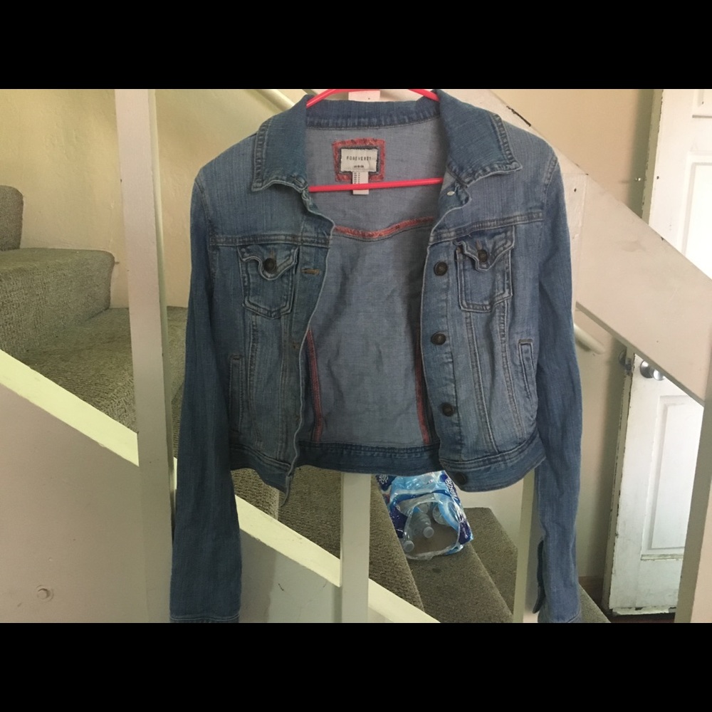 light washed jean jacket