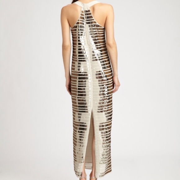 Elegant BCBG Maxazria Sequins Gown. Sz XS - Picture 2 of 8