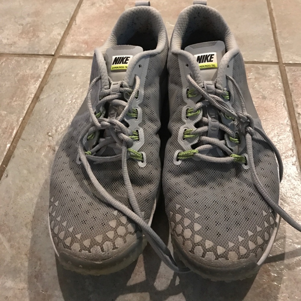 Grey Nike Hypercross Shoes mens sz 11