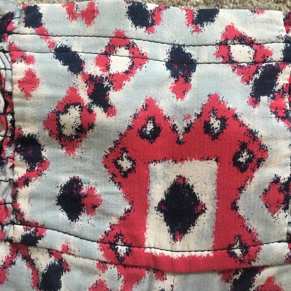 Pink and Blue Patterned Zara Flowy Shorts - Picture 3 of 4