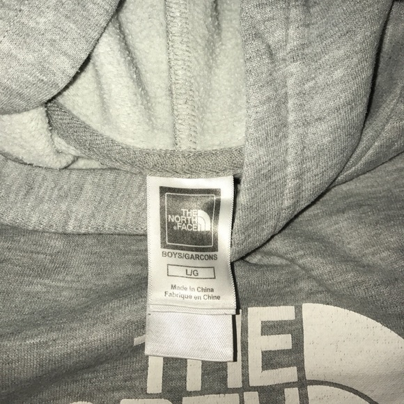 The North Face gray hoodie sweatshirt - Picture 2 of 4