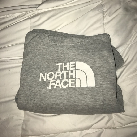 The North Face gray hoodie sweatshirt - Picture 3 of 4