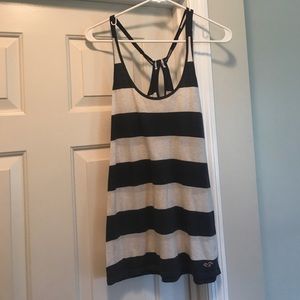 ⚡️CLOSET CLOSING⚡️Navy & White Hollister Tank