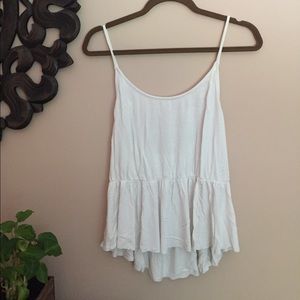 Pac Sun White Peplum Top