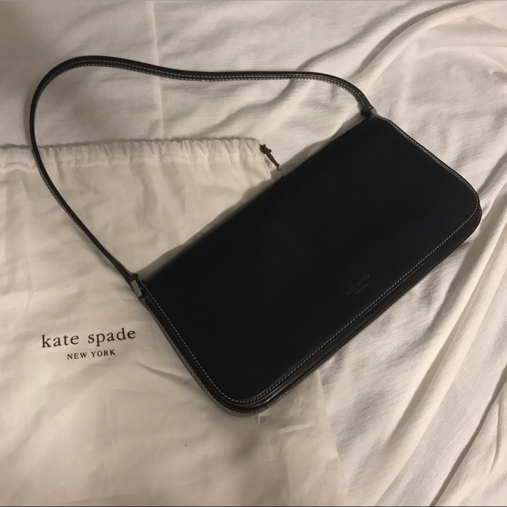 Kate Spade Black Leather Shoulder Bag