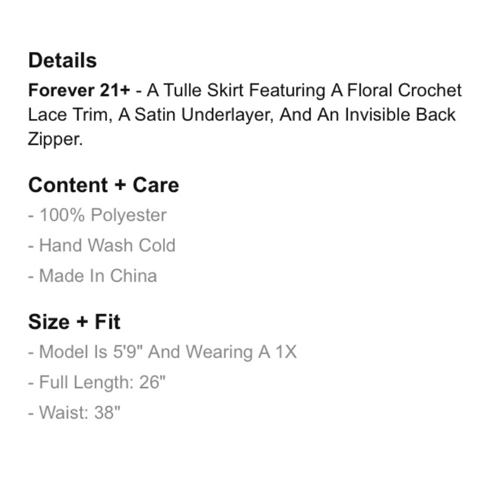 🌸🎉HP🎉🌸Mauve Floral Crochet Tulle Skirt 1X - Picture 5 of 6