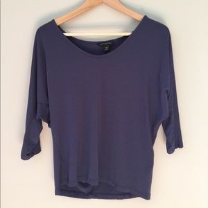 Banana Republic sporty steel blue cotton top XS