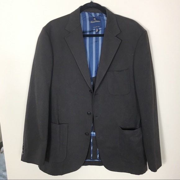 Banana Republic Dark Brown Cotton Sports Coat L - Picture 2 of 6