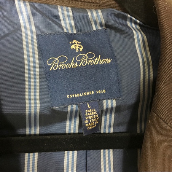 Banana Republic Dark Brown Cotton Sports Coat L - Picture 5 of 6