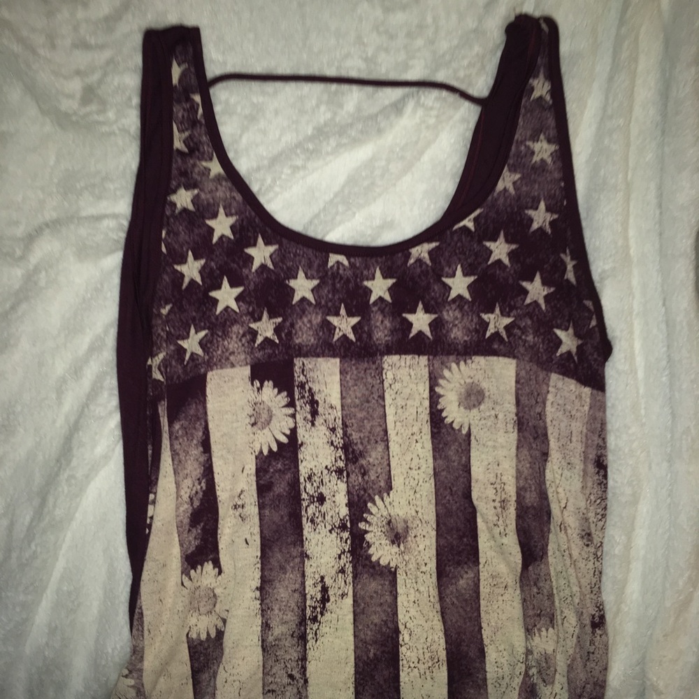 Maroon tank top