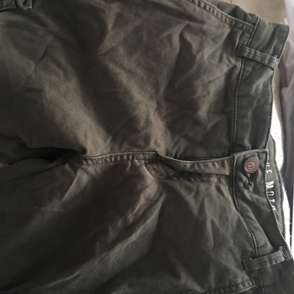 army green skinny jeans